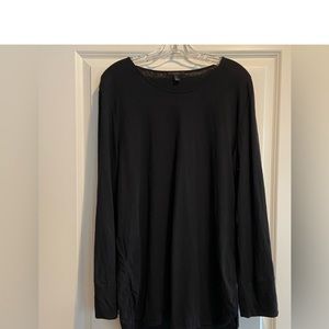 COS black linen and cotton mix tunic